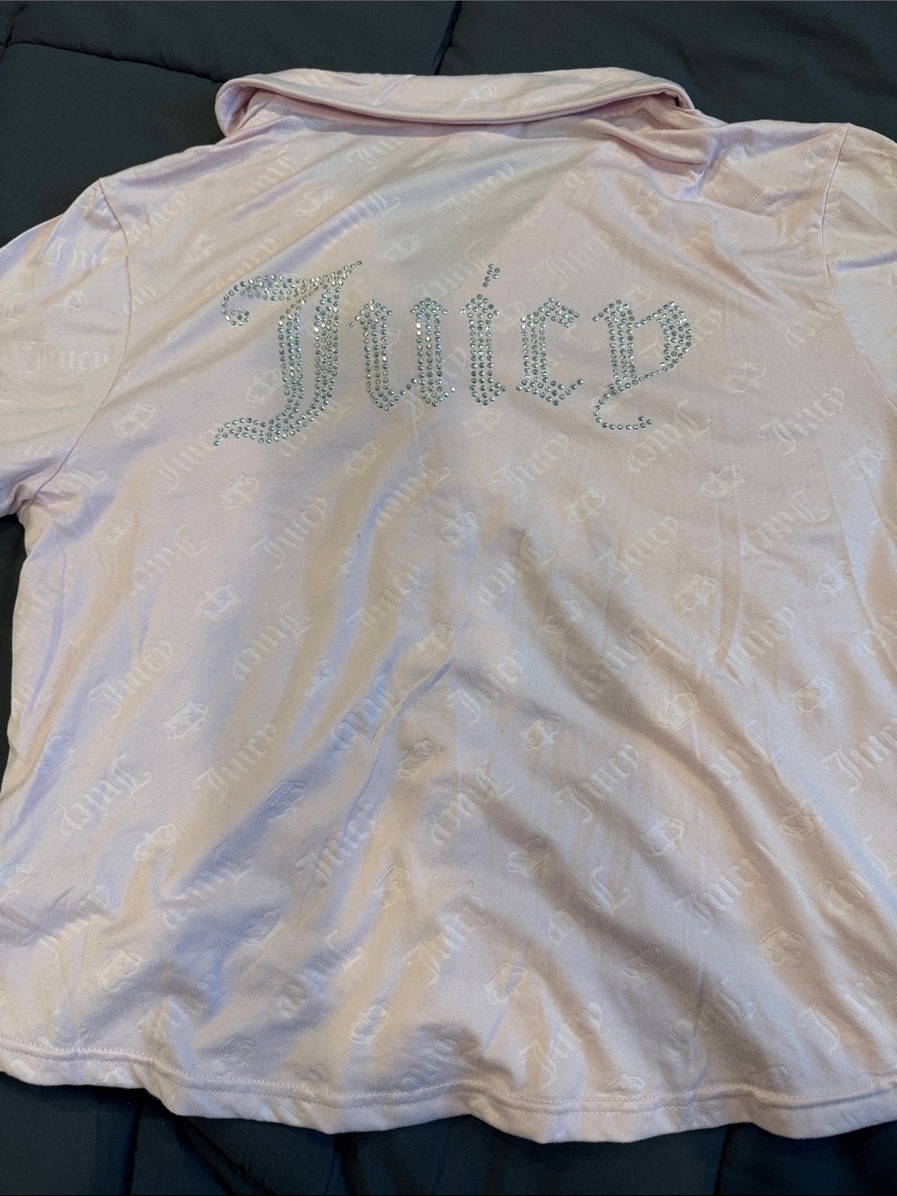 Juicy Couture Top & Shorts Set - Pink, Silver *NWOT* - Picture 2 of 5